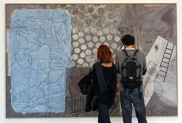 VALENCIA.01.02.11.Exposición de Jasper Johns en el IVAM. FOTO: JOSÿ